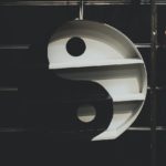 yin and yang on a wall