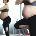 woman doing yoga