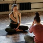 photo of women meditating together