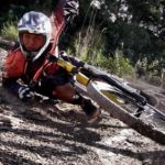 person on yellow mountain bike